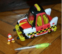 Raro Playset TAXI PAPEROGA Fethry Duck DISNEY Gadget Topolino Magazine NUOVO !!