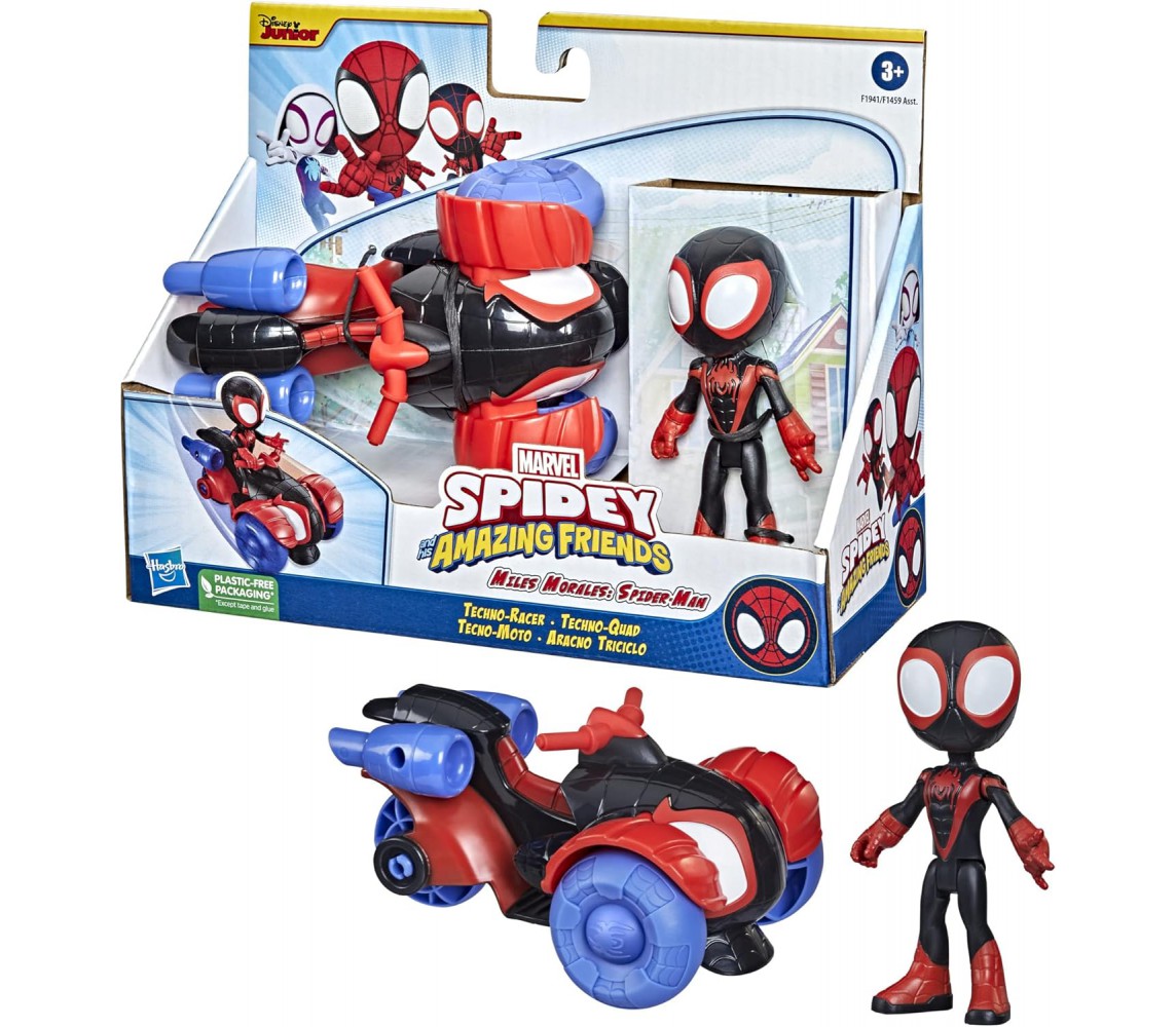 SPIDEY Spiderman MILES MORALES TECHNO QUAD Vehicle Hasbro F1941