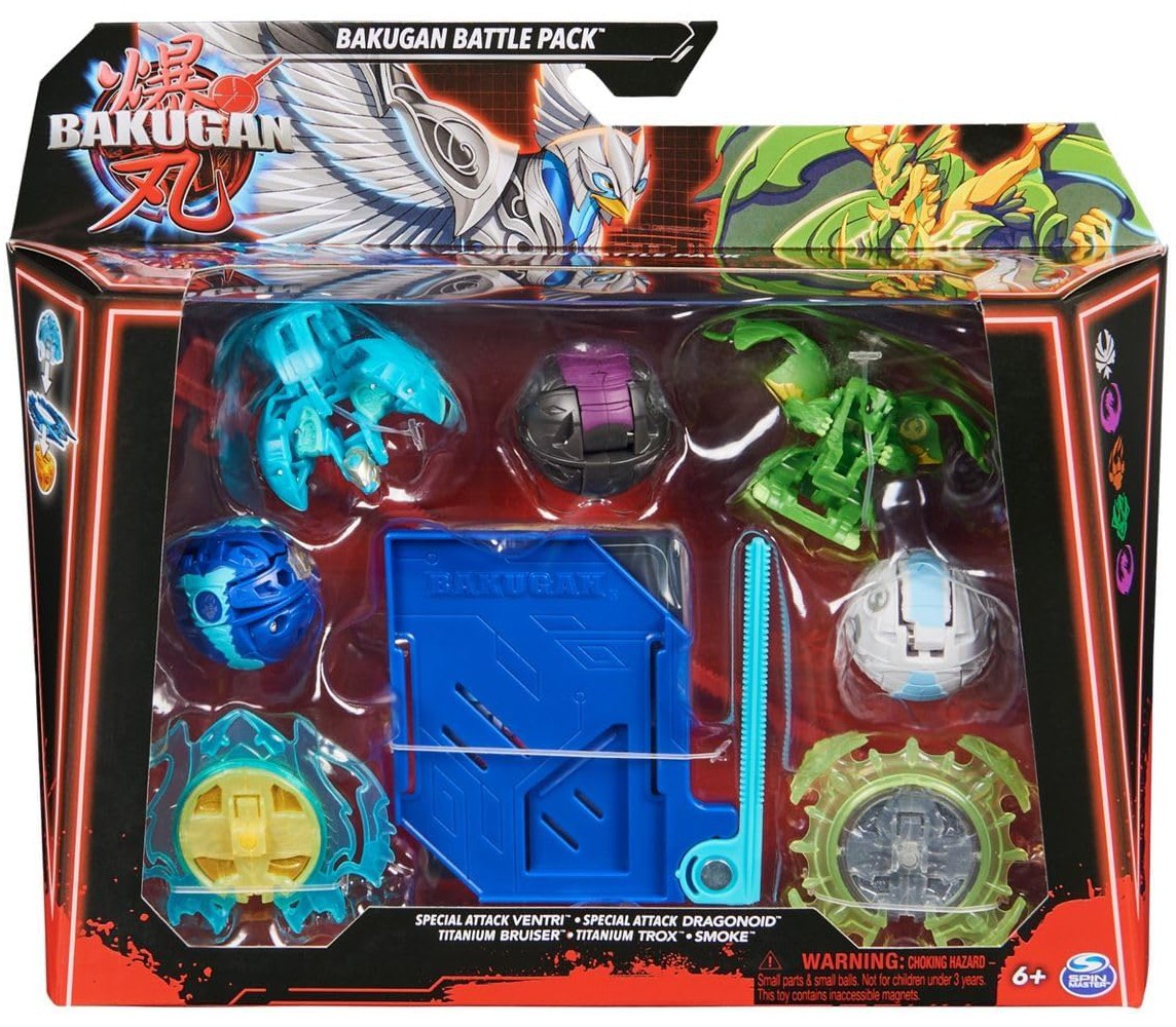 copy of BAKUGAN Geogan Brawler Pack Set ARACHNIA AMPHROG Originale Spin Master