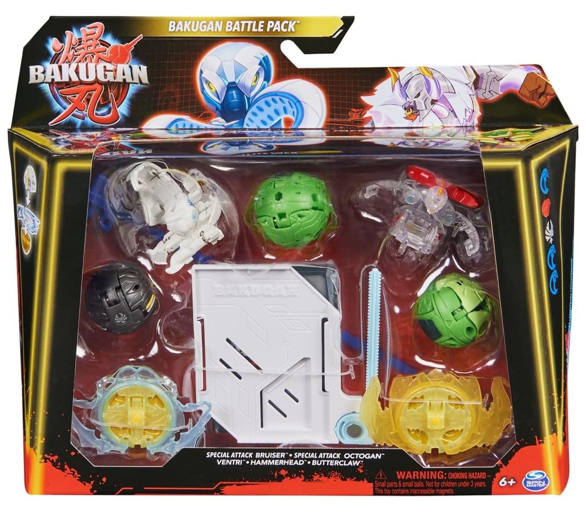 BAKUGAN Battle Pack White Base Special Attack Bruiser Original Spin Master