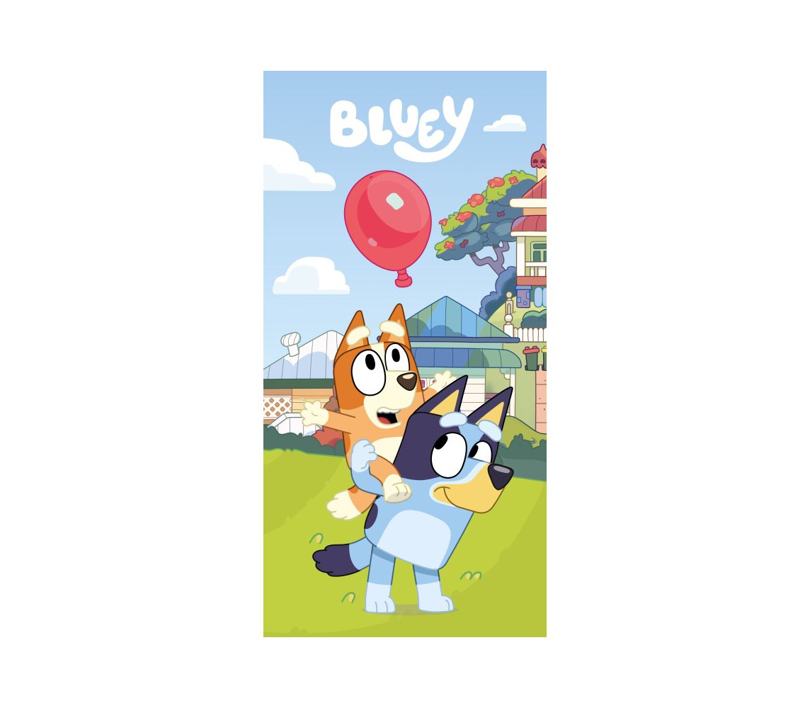 BLUEY and BINGO Beach Big Towel 70x140cm Cotton ORIGINAL Official BY-8563T