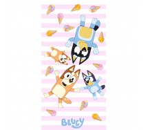 BLUEY and Family Beach Big Towel 70x140cm Cotton ORIGINAL Official BY-8562T