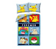 copy of Set Letto POKEMON PIKACHU Che Urla Pokeball COPRIPIUMINO Reversibile 140x200 Federa 70x90 Originale COTONE Bulbasaur