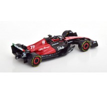 copy of Modello DieCast ALFA ROMEO C42 Auto Formula 1 Scala 1/43 15cm Pilota VALTTERI BOTTAS N. 77 Originale Bburago 38067