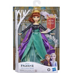 Figura Bambola ANNA AVVENTURE MUSICALI 30cm CANTA IN ITALIANO da FROZEN 2 Originale DISNEY Hasbro