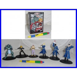 RARO Set 6 Figure FULL METAL ALCHEMIST Edward Alphonse Roy Riza 