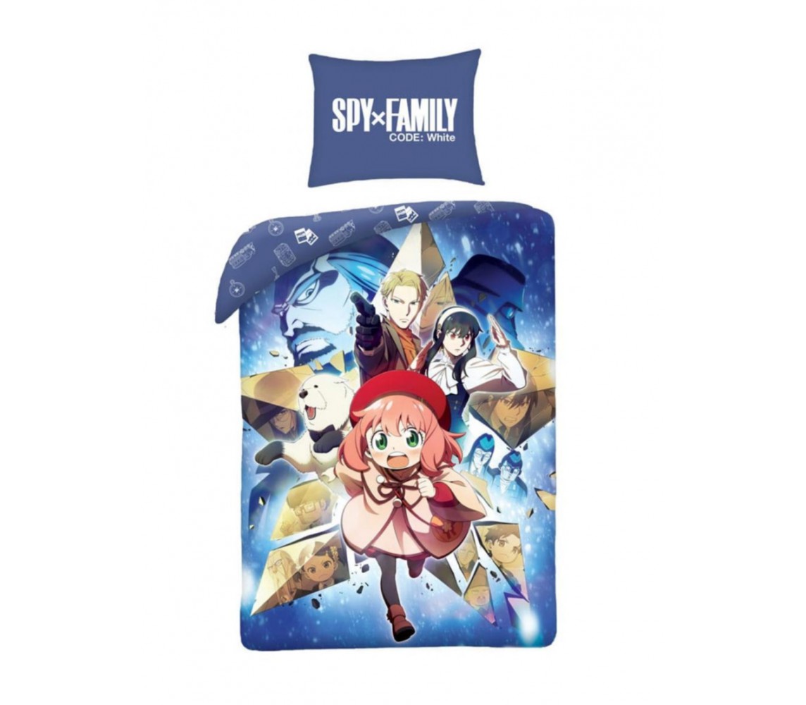 SPY X FAMILY BED SET Anya Forger Starlight Mission DUVET COVER 140x200cm Polyester Halantex