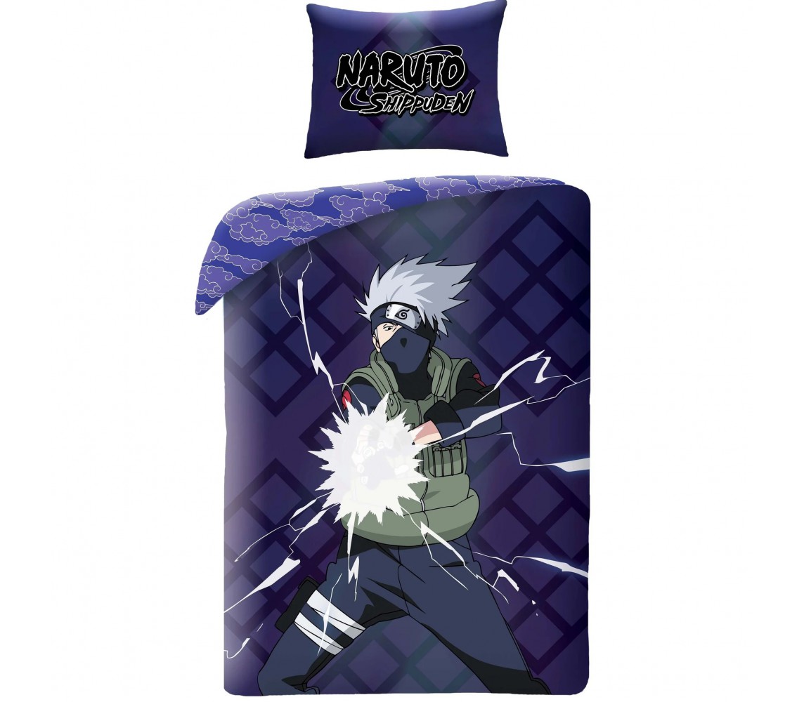 NARUTO SHIPPUDEN BED SET Kakashi Hatake DUVET COVER 140x200cm Polyester Halantex