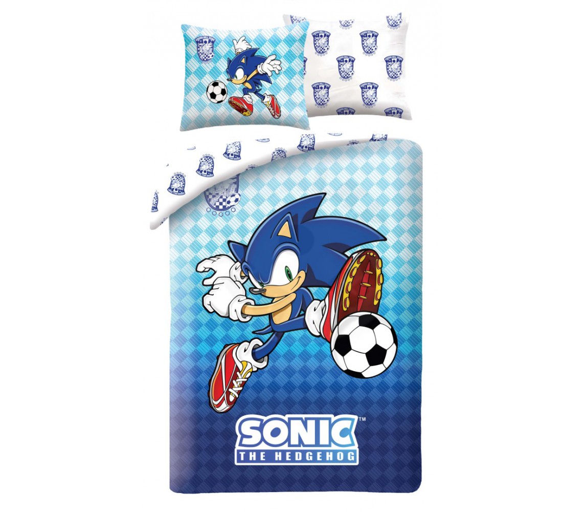 Bed Set SONIC THE HEDGEHOG SONIC SOCCER DUVET COVER 140x200 Polyester