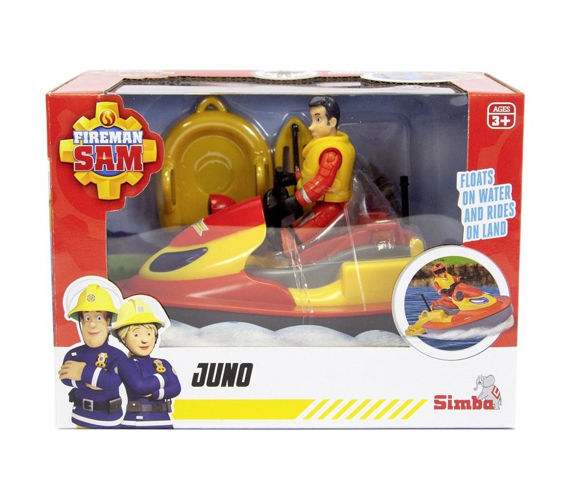 Playset Fireman Sam Vehicle Jet Scooter JUNO With figure of ELVIS ORIGINAL SIMBA