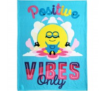 BLANKET Plaid MINION Despicable me Positive Vibes Only 170x130cm Official