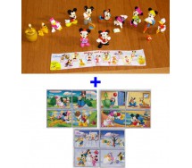 RARO Set 10 Mini Figure WINNIE POOH HEFFALUMP 2005 Originale RK Germania DISNEY Lumpy Eeyore Tiger