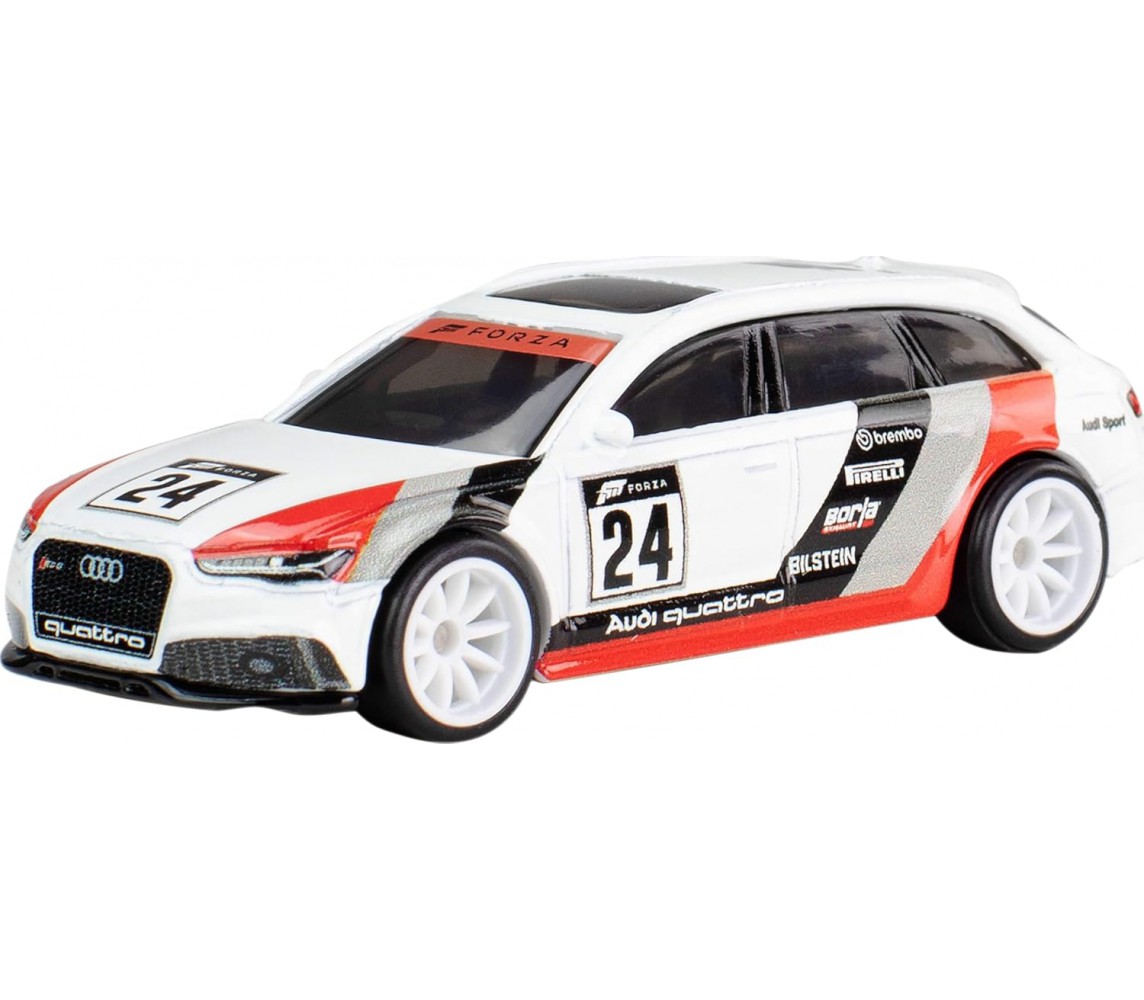 FORZA motorsport Model Car AUDI 17 AUDI RS 6 AVANT n° 24 1:64 Hot Wheels MATTEL HVJ47