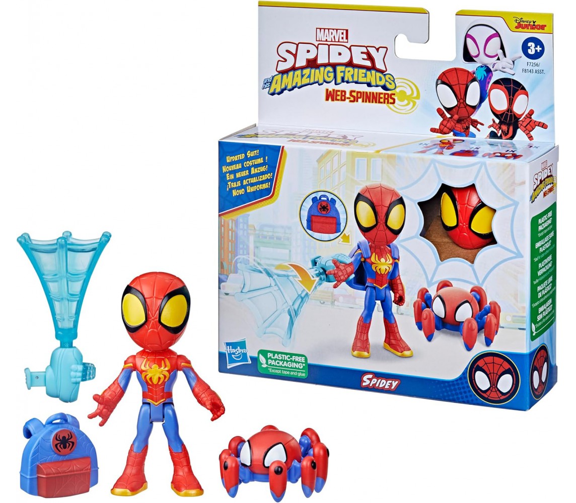 SPIDEY Spiderman Playset Figure WEB SPINNERS Original Hasbro F7256