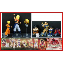 DRAGON BALL Z Set 8 Figures SAIYAN STORM COLLECTION PART 9 Bandai Gashapon