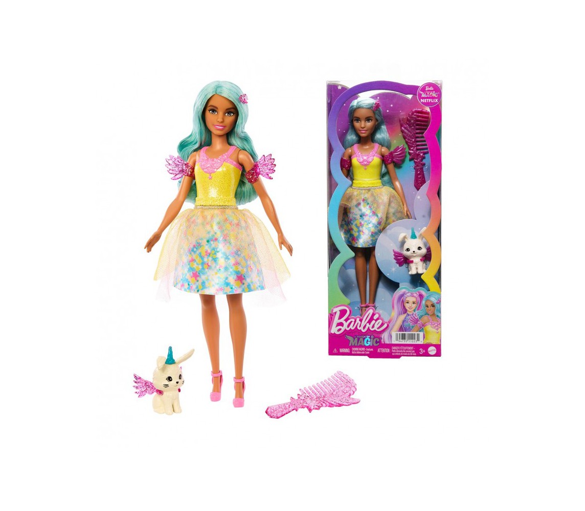 BARBIE TOCCO MAGIA Bambola TERESA 30cm con cucciolo Mattel HLC36 Magic Touch