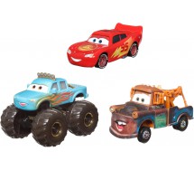 CARS Disney Pixar Mini Racers 3-Pack of Small Die-cast Toy Cars Scale 1:55 6cm Mattel HPL99