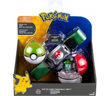 POKEMON Clip 'n' Go Official BELT SET With Figure BULBASAUR and 2 PokeBall ORIGINAL Official