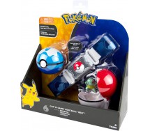 POKEMON Clip 'n' Go Official BELT SET With Figure SQUIRTLE and 2 PokeBall ORIGINAL Official