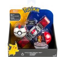 POKEMON Clip 'n' Go Official BELT SET With Figure CHARMANDER and 2 PokeBall ORIGINAL Official