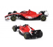 Modello DieCast FERRARI F1-75 Auto Formula 1 Scala 1/43 12cm  2022 Pilota LECLERC Numero 16 Originale Bburago 36832L 18-36832
