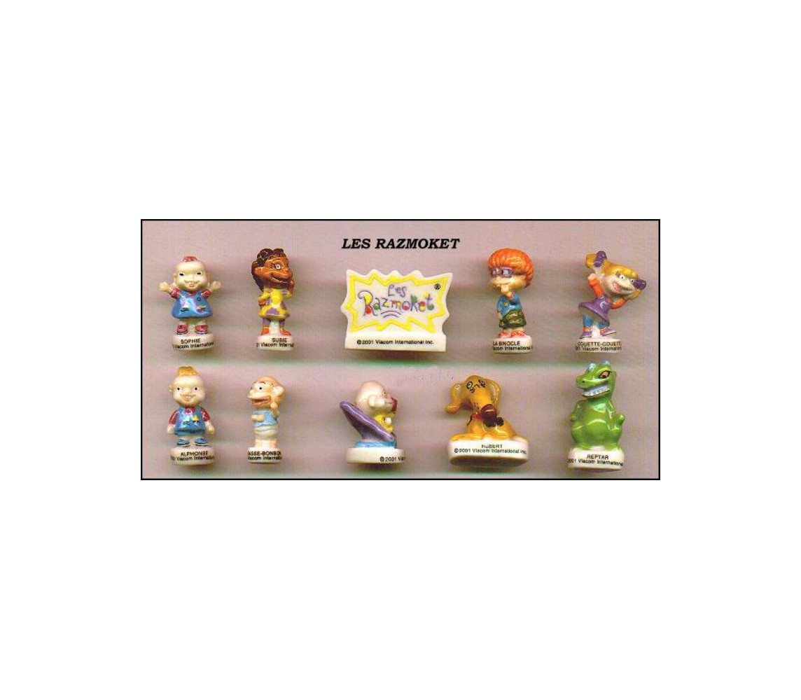 copy of THE RUGRATS 2005 Raro SET 10 Mini FIGURE 3cm Porcellana FEVES Francia