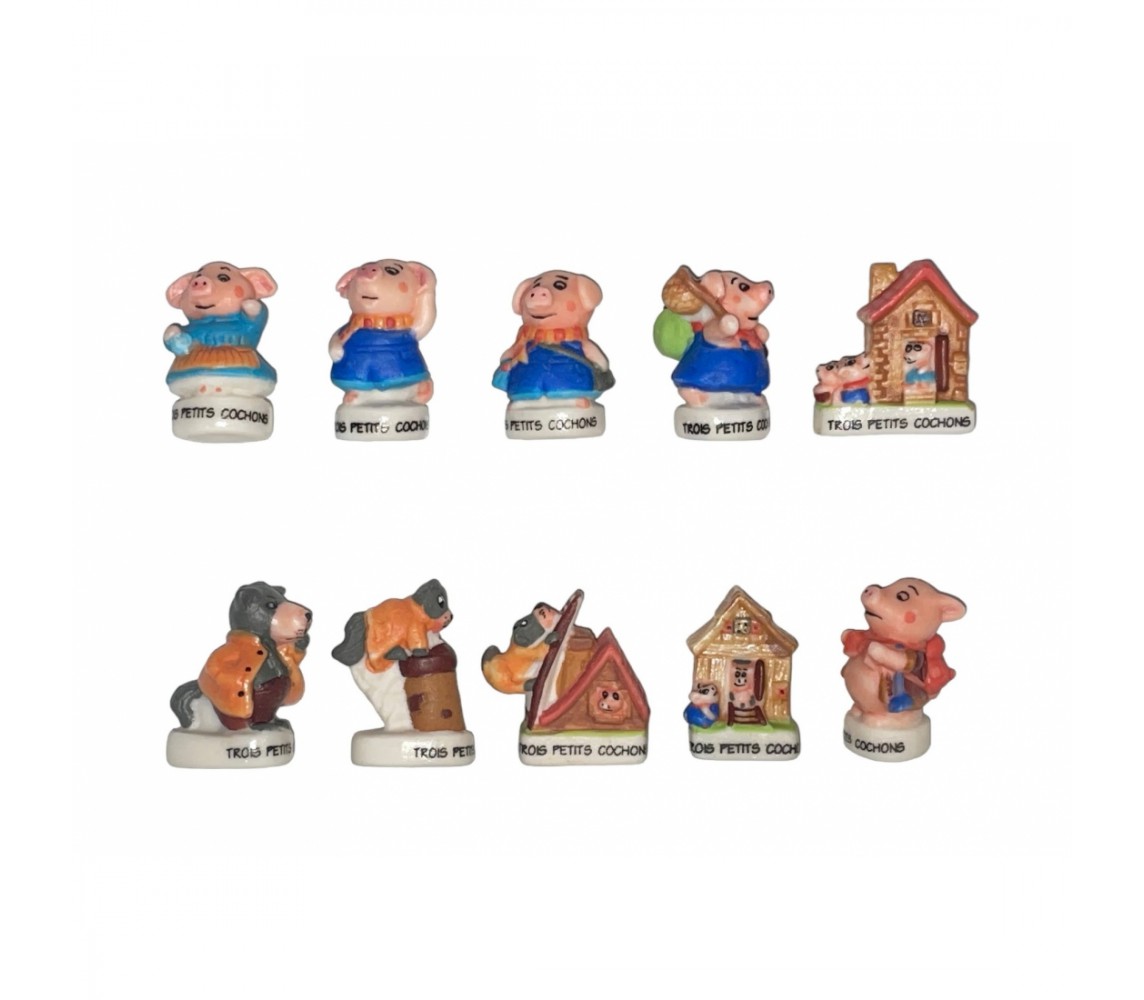 copy of THE RUGRATS 2005 Raro SET 10 Mini FIGURE 3cm Porcellana FEVES Francia