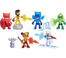 PJ MASKS Playset POWER HEROES With 6 Figures 7cm HASBRO F7593 Original