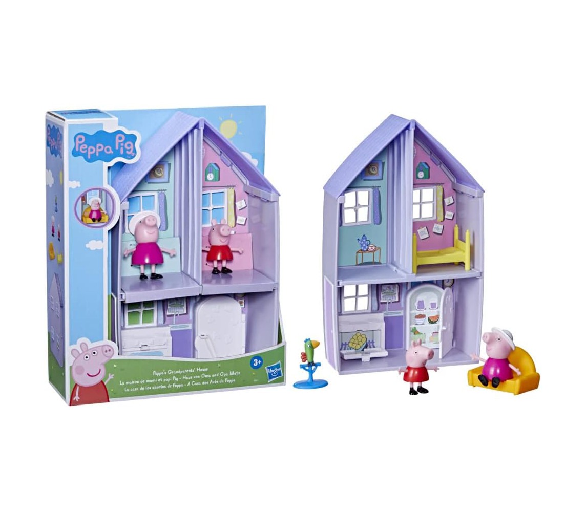 PEPPA PIG Playset PEPPA Grandparents' House with 2 figures PEPPA and Grandmother Original HASBRO F3657