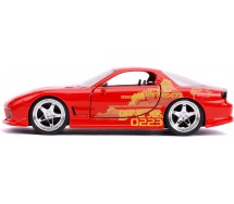 copy of Modello Auto DieCast JL5 MAZDA RX-7 ARANCIONE da Fast And Furious Part 9 Scala 1/32 ORIGINALE Jada Toys