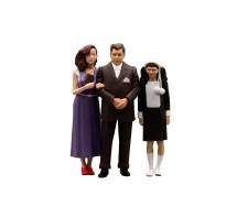 Figure Collectible Italian Movie FANTOZZI Family Christmas Movie scene 10cm Original Infinite