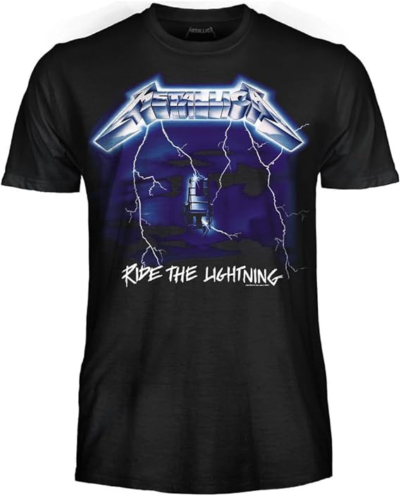 METALLIC T-Shirt Shirt Erwachsene RIDE THE LIGHTNING Baumwolle Offiziell ORIGINAL - Bild 6 von 6