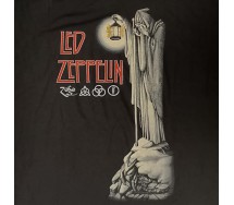 LED ZEPPELIN Adult T-Shirt Black HERMIT Original ROCK MUSIC OFFICIAL Licensed