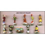 WACKY RACES Set 10 Figure PORCELLANA Scooby Doo RARE !!