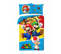 SUPER MARIO LUIGI TOAD BED SET Duvet Cover Original Nintendo 140x200 COTTON