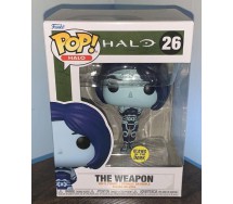 BROKEN PACKAGE Figure THE WEAPON Special GLOW IN THE DARK Version HALO Funko POP 26