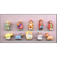 Presepe Set 10 figure porcellana 4cm BONNE MINNE Bello