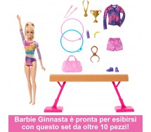 copy of Bambola BARBIE Carriera GINNASTA con Body Originale MATTEL GTN65