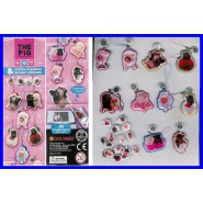 TOMY Set 10 THE PIG MAIALE Stickers PULISCI SCHERMO Cleaners LACCETTI Danglers
