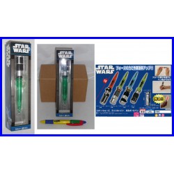 Star Wars PEN in shape of LIGHTSABER Green YODA Original TAITO Japan