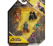 BLACK ADAM Playset Box 5 Figures 6cm JUSTICE SOCIETY heroes DC COMICS SPIN MASTER