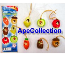 TOMY Set 6 Figures CHIP AND DALE Wear PART 1 DISNEY Danglers Disney Mini Winnies Wear Style