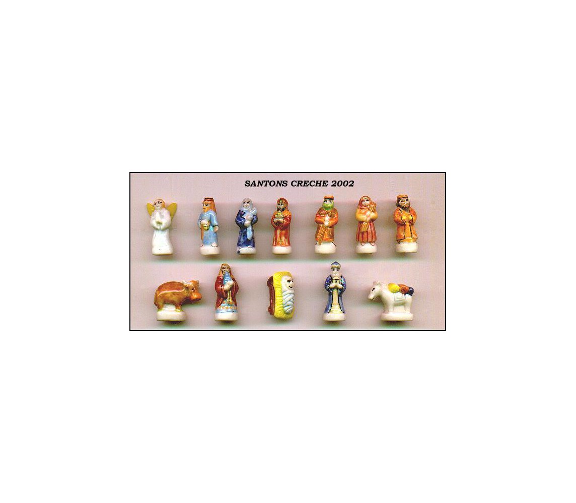 copy of RARO Presepe Set 10 figure porcellana 4cm BONNE MINNE Feves Francia