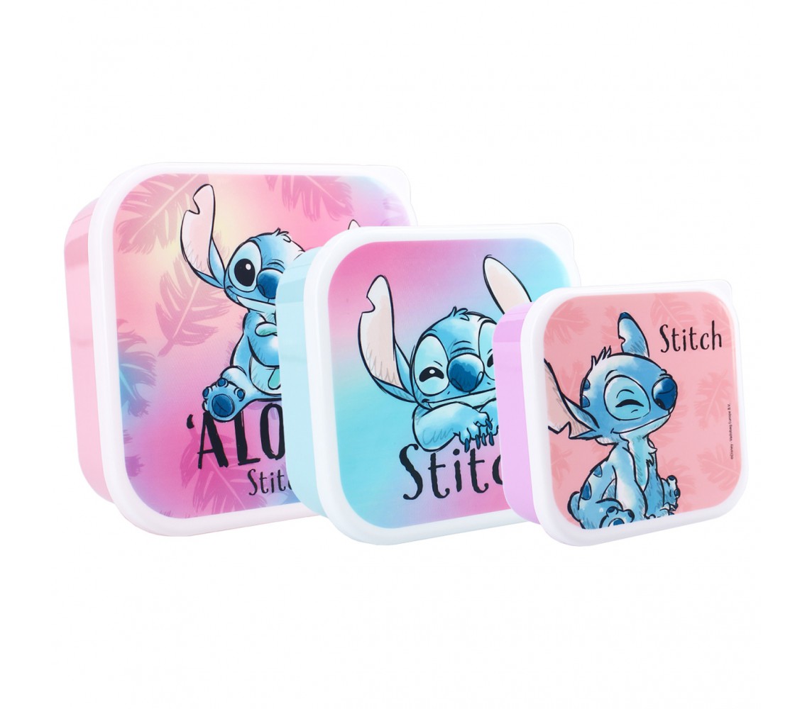 STITCH ALOHA 3 Snack Box 6x12x12cm Vadobag Official Disney