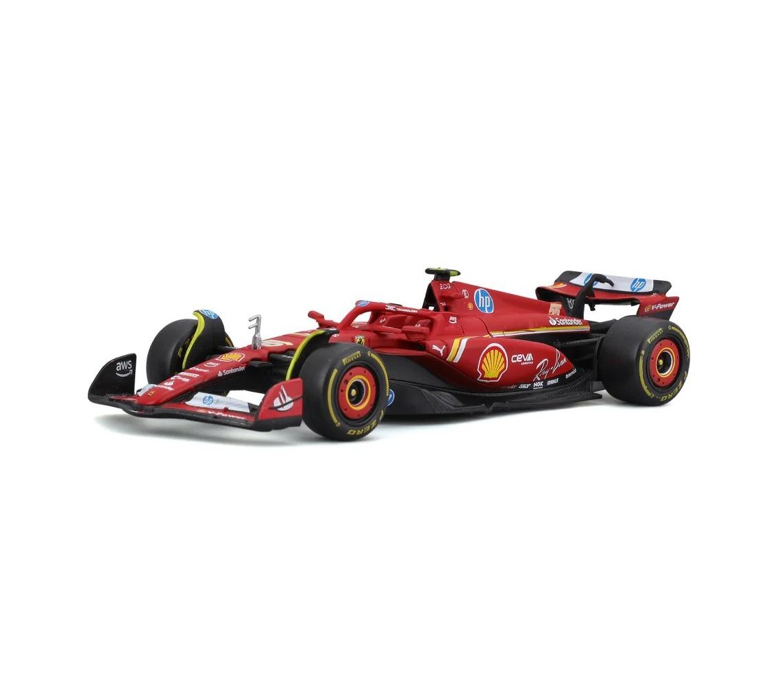 Modello DieCast FERRARI F1-75 Auto Formula 1 Scala 1/43 12cm  2022 Pilota LECLERC Numero 16 Originale Bburago 36832L 18-36832