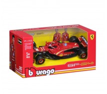Modello DieCast FERRARI F1-75 Auto Formula 1 Scala 1/43 12cm  2022 Pilota LECLERC Numero 16 Originale Bburago 36832L 18-36832
