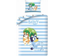 BLUEY Bed Set BINGO WITH UMBRELLA DUVET COVER 140x200 Cotton Original Halantex