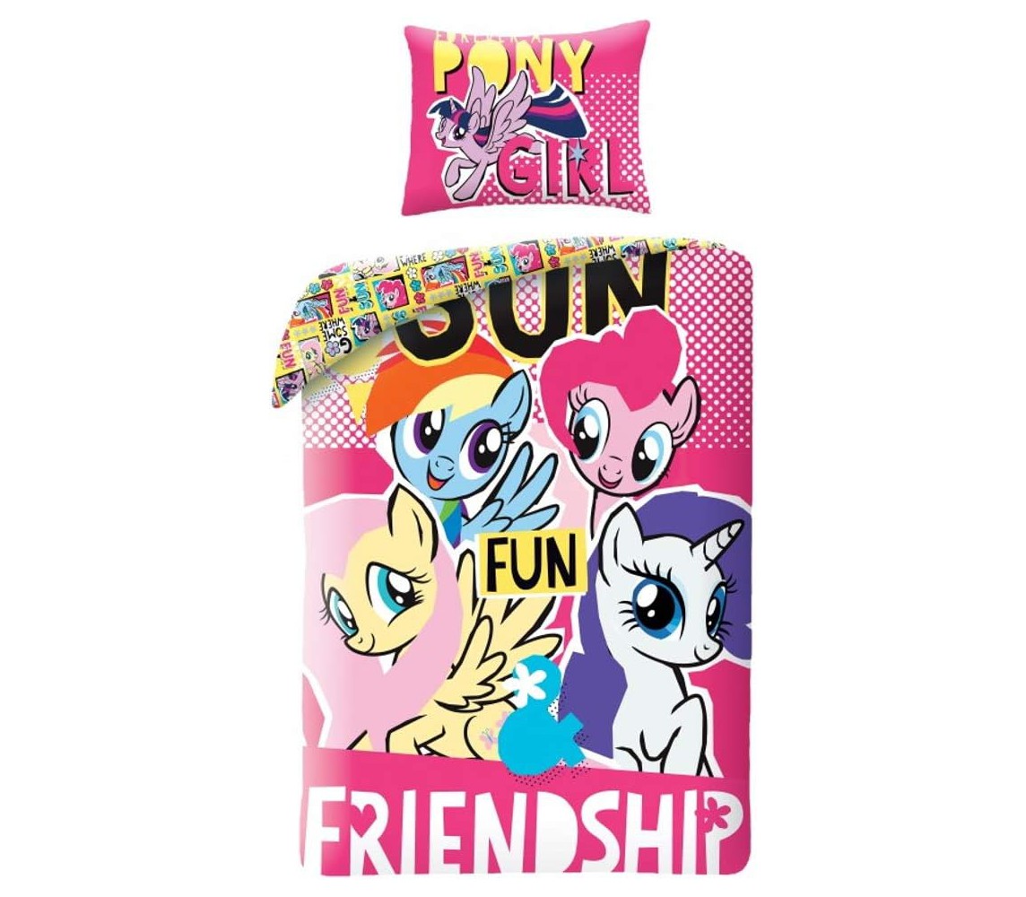 MY LITTLE PONY Bed Set MLP Duvet Cover 140x200cm COTTON Original With SACK
