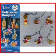 Set 6 Figure DISNEY HALLOWEEN MICKEY WINNIE Danglers TOMY