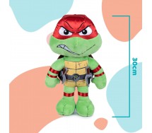 TARTARUGHE NINJA TMNT Peluche 30cm RAFFAELLO ORIGINALE Ufficiale